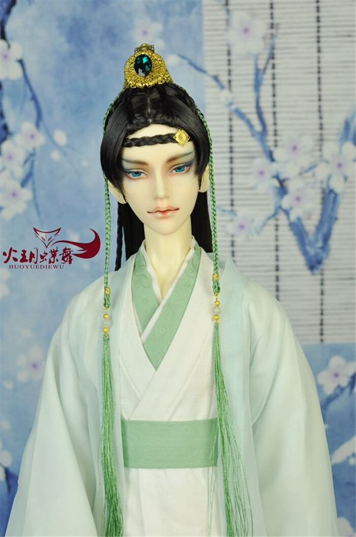 【火玥】bjd 古装假发造型盘发 展示(男)——漠尘