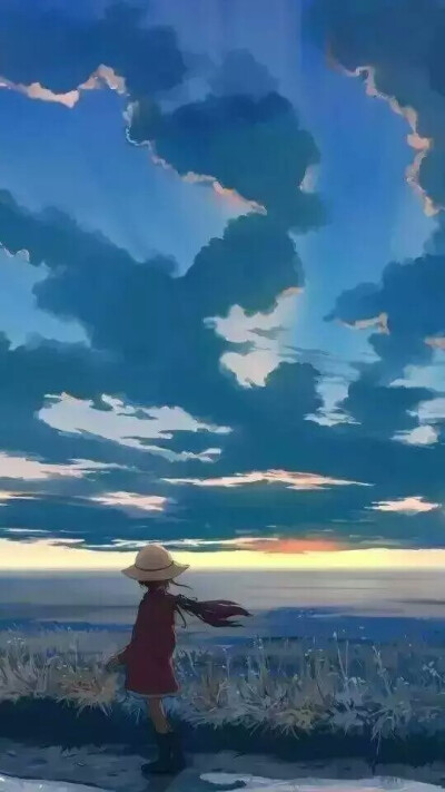 海面夕阳