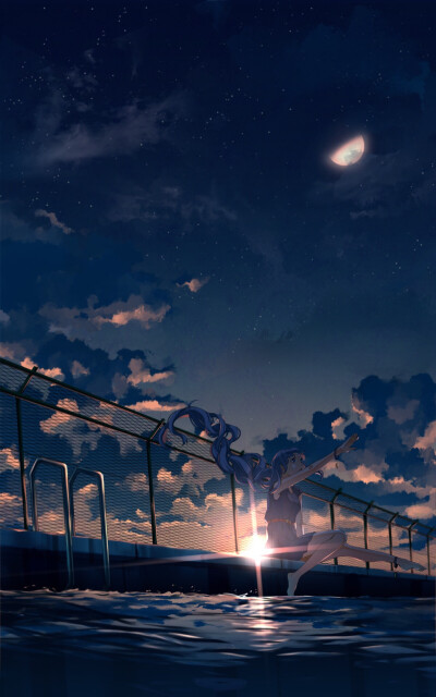 Pv曲绘 · 夜明けと蛍 from n-buna · 