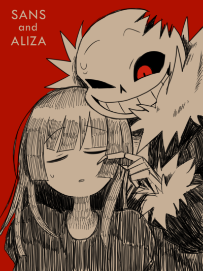 UndertaleAU——Horrortale（Sans&Aliza）