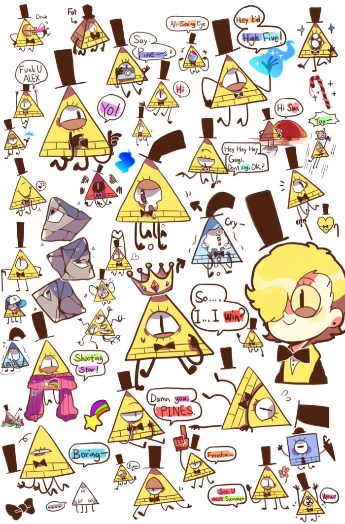 怪诞小镇 Gravity Falls 动漫 美漫 美番 神秘小镇大冒险 Bill 玉米片 比姥姥 未授权侵删致歉