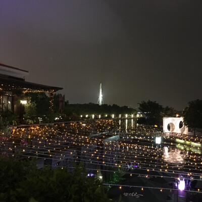 优尼蔻外的夜景