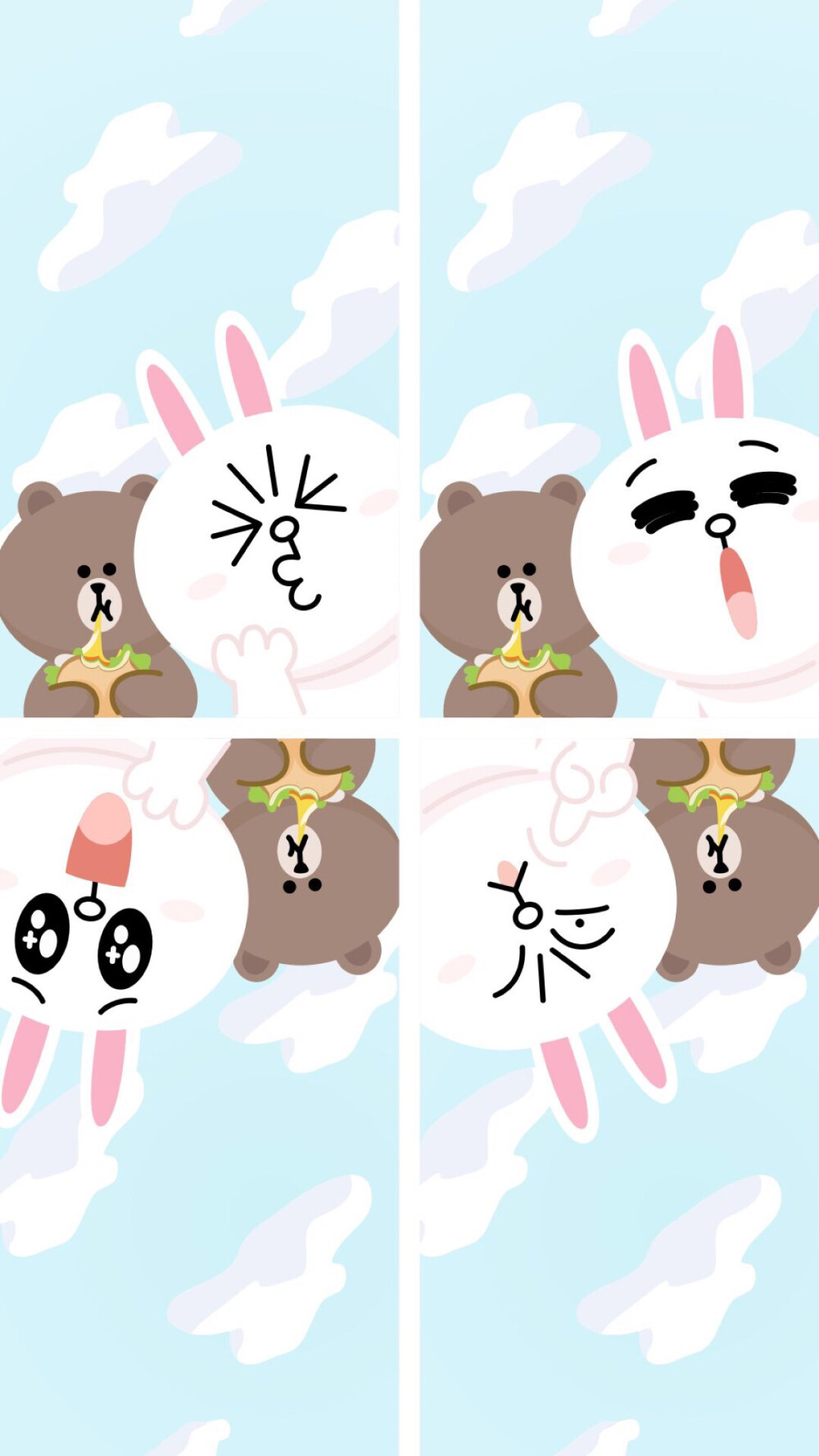 linefriends壁纸iphone可妮兔布朗熊更多linefriends壁纸请关注收藏