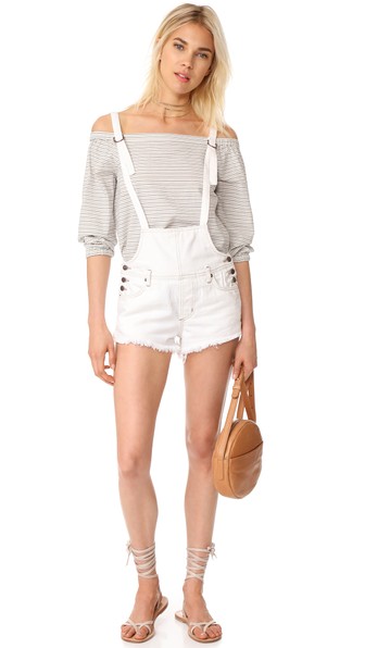 Free People 绑带式连体短裤