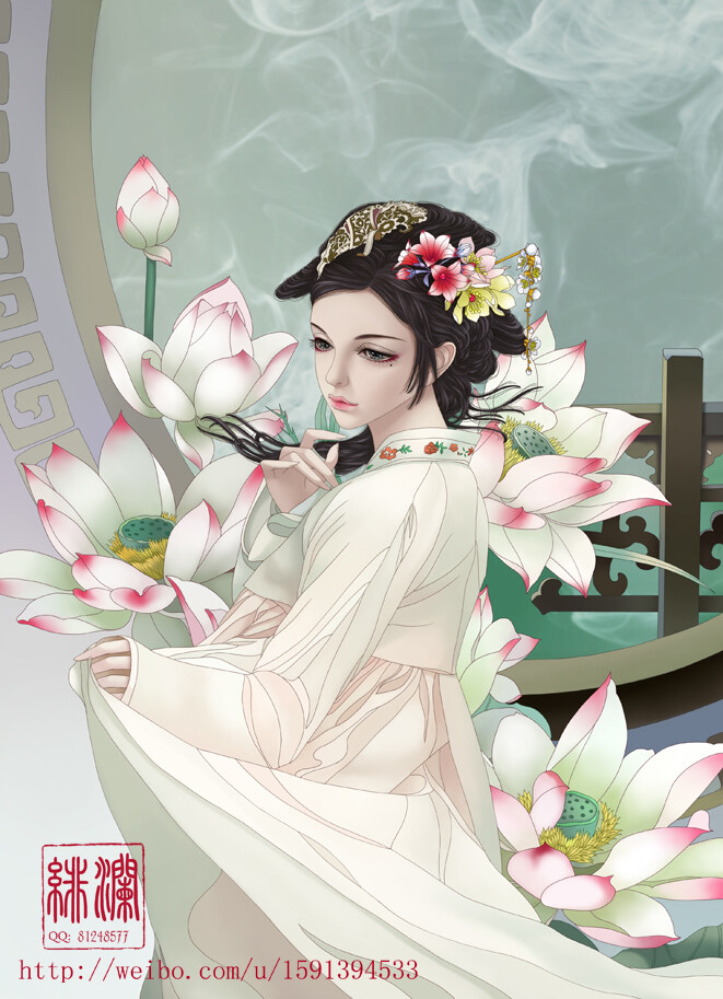 【古风美人】 插画师绯澜作品