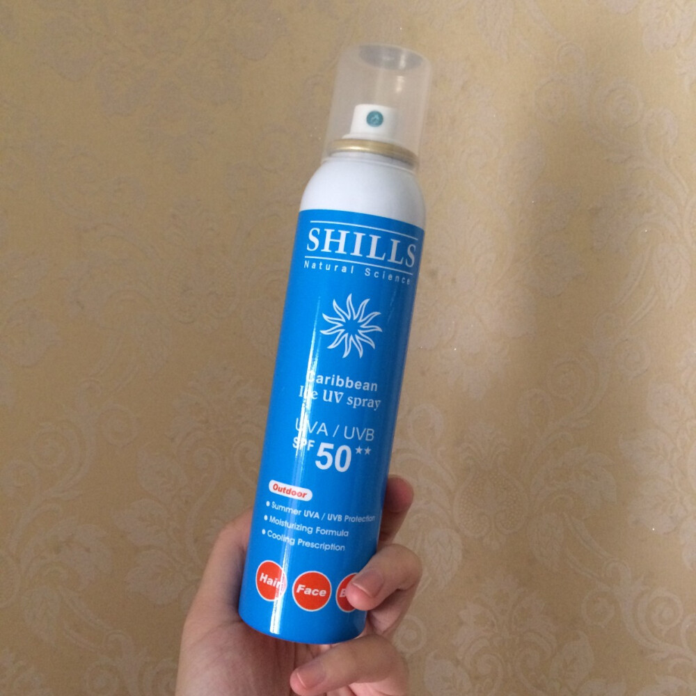 SHILLS 超清爽美白防晒冰镇喷雾 SPF50
〔算很好用的平价防晒了，比韩国水晶要好用很多〕