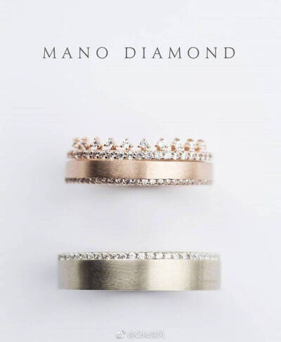 | Chic Beauty | Mano diamond 尤其适合情侣的精致钻戒 ​​​