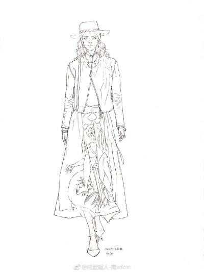 #水彩##水彩教程##手绘##插画##时装画##服装设计手稿##服装彩色效果图##服装设计##皮草##ChristianDior# 2018早春@Dior迪奥 颜料：水彩皮革面料表现——————————@穿针引线官方微博 @手绘插画 ​​​@服装设…