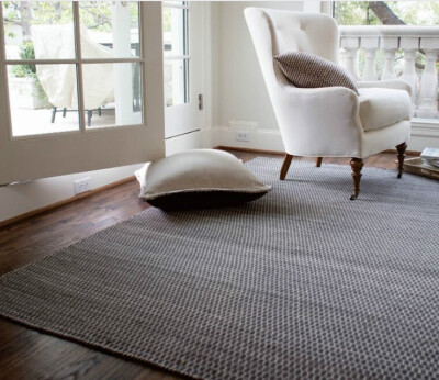 印度进口手工编织羊毛地毯现代简约茶几客厅卧室沙发地毯床边毯子