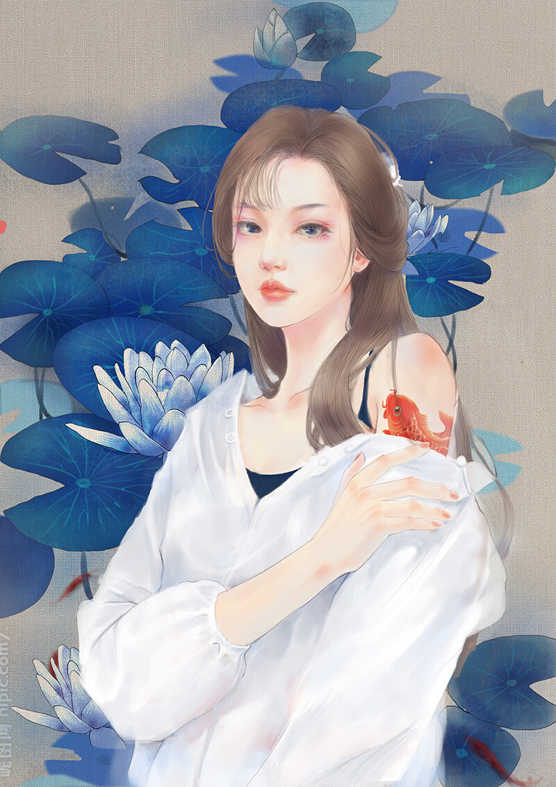 〔 美人 〕 作者' 棉花圃