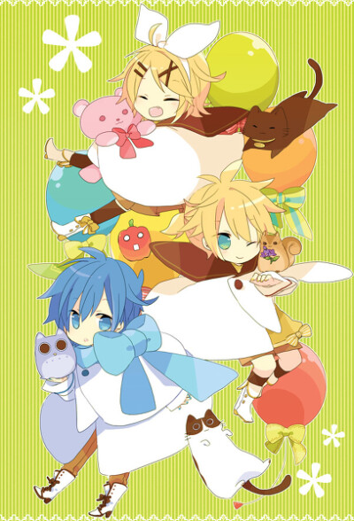 VOCALOID『萌』
KAITO 镜音RIN 镜音LEN
画师：由杞