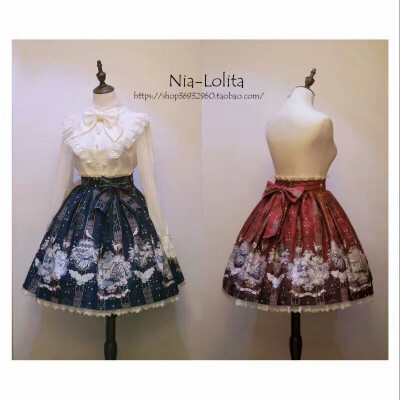 国牌：Nia-Lolita #乌鸦与少年#
两色可选 酒红 绀色 jsk 半身裙