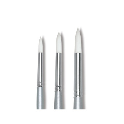 银刷Silverwhite短杆合成刷1500系列圆头笔 水彩笔 尼龙 纤维刷