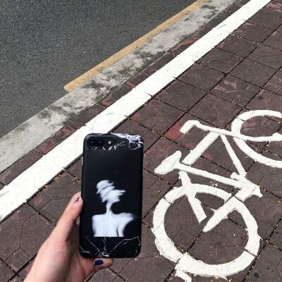 冷淡风大理石抽象双面人iphone7手机壳磨砂简约苹果6plus保护套软