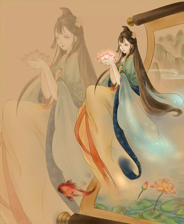古风美人画中仙绘师西柚zi