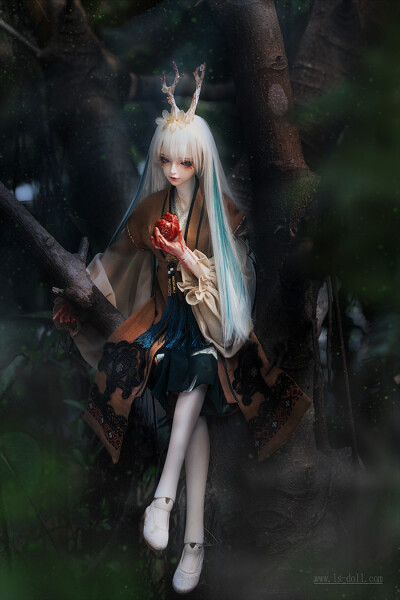 龙魂人形社 限量 BJD SD 娃娃 动漫 玩具 人偶手办 异闻卷轴 魑魅魍魉-山精阿姊阿弟