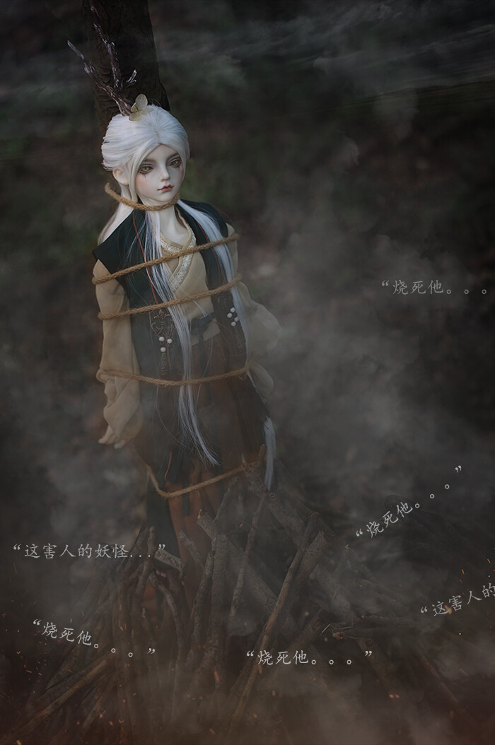 龙魂人形社 限量 BJD SD 娃娃 动漫 玩具 人偶手办 异闻卷轴 魑魅魍魉-山精阿姊阿弟