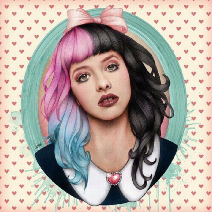 Melanie Martinez 牙缝妹 牙牙 牙缝妹 梅兰妮马丁内兹 欧美 歌手 原宿 女神 绘画