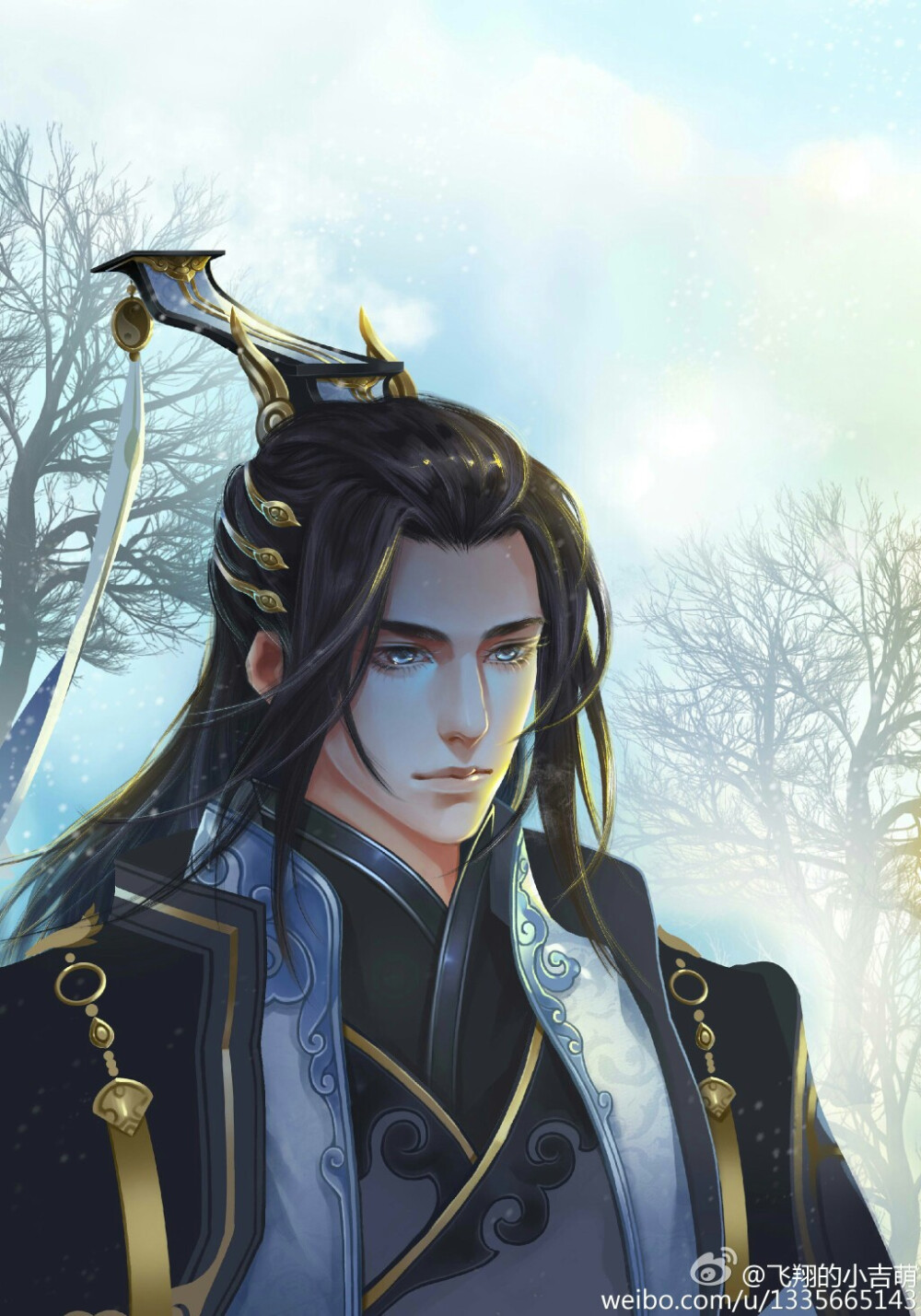 剑网三漫画插画# 纯阳道长(出处见水印)