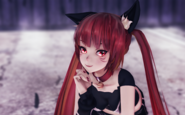 来源：【东方栀子MMD】猫猫栀跳起了pink cat♪【街头猫猫栀】_MMD·3D_动画_bilibili