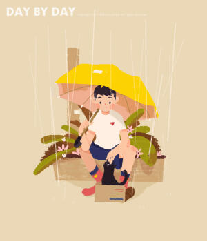 饭太稀原创。插画。