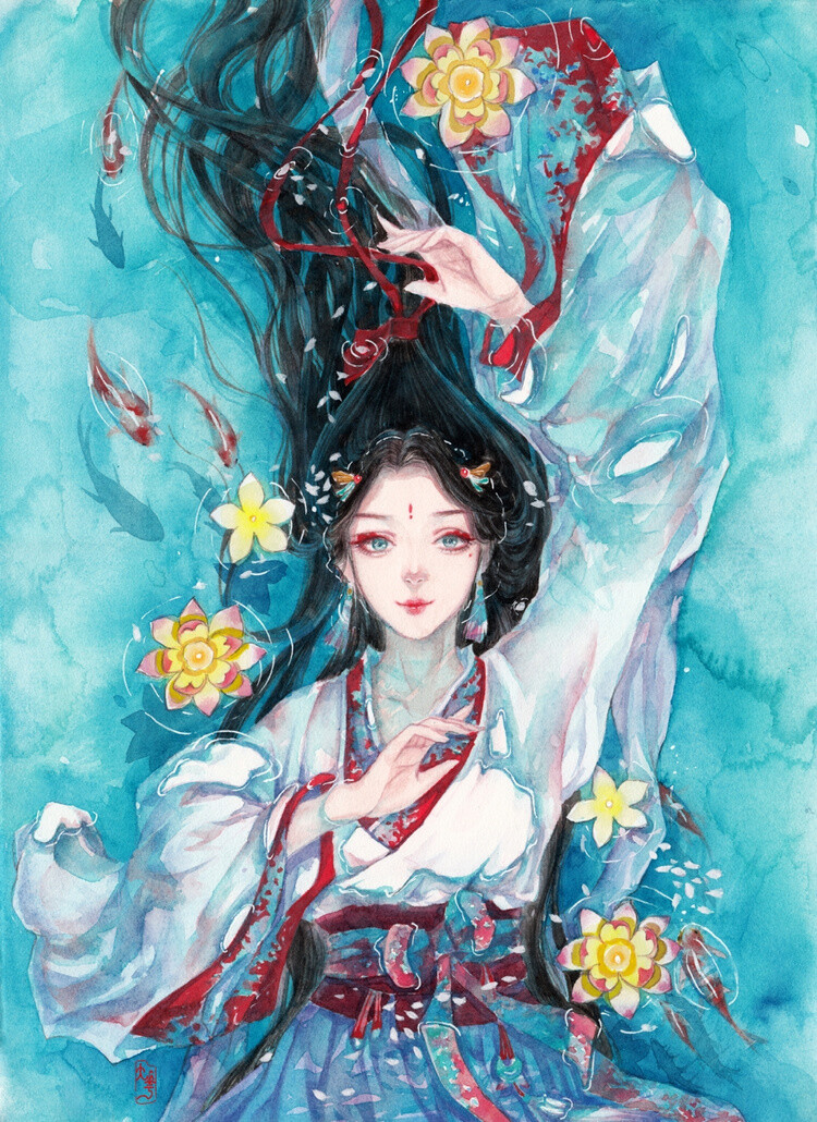 〔 古风美人 〕 作者' 大花huamama