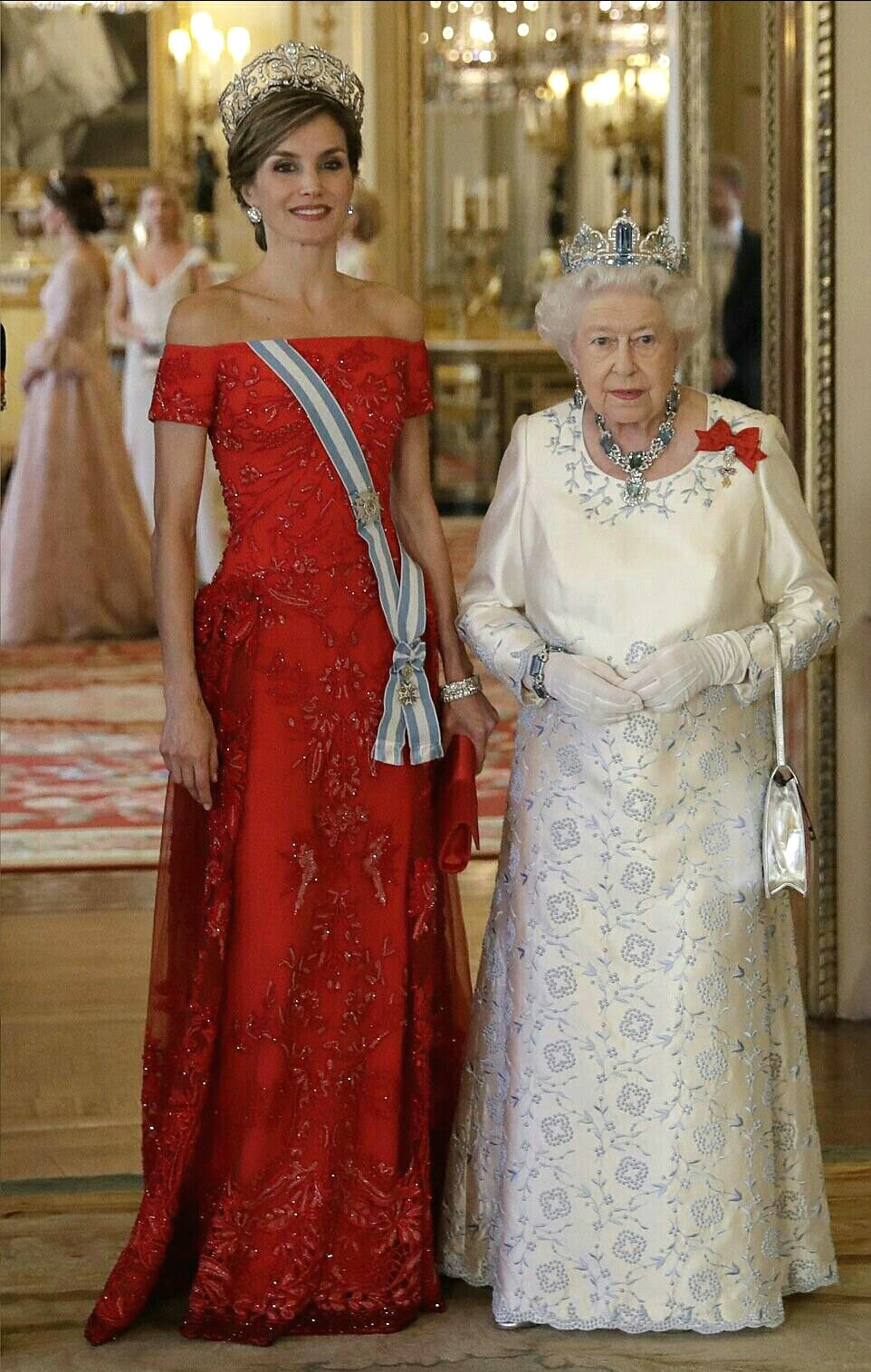 英国女王伊丽莎白二世与西班牙皇后