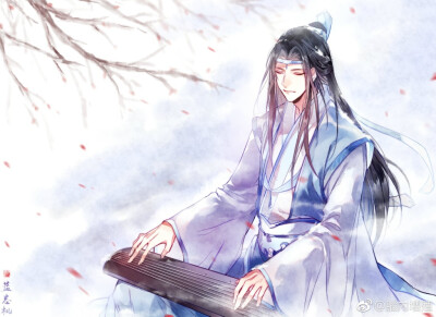 #魔道祖师##蓝忘机##蓝湛# 好生俊俏的蓝二哥哥！作者：腦內增殖【向太太致敬】