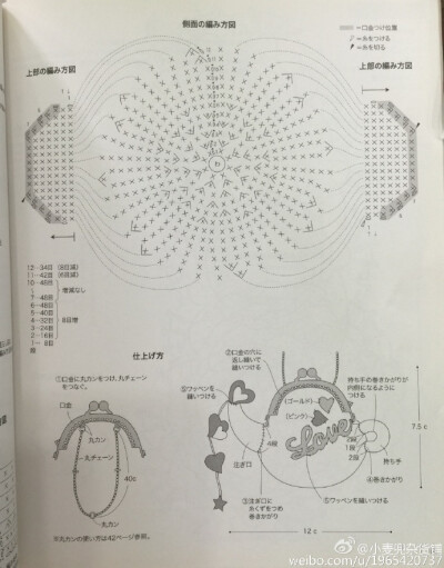 #鉤針圖解#茶壺口金包 ????