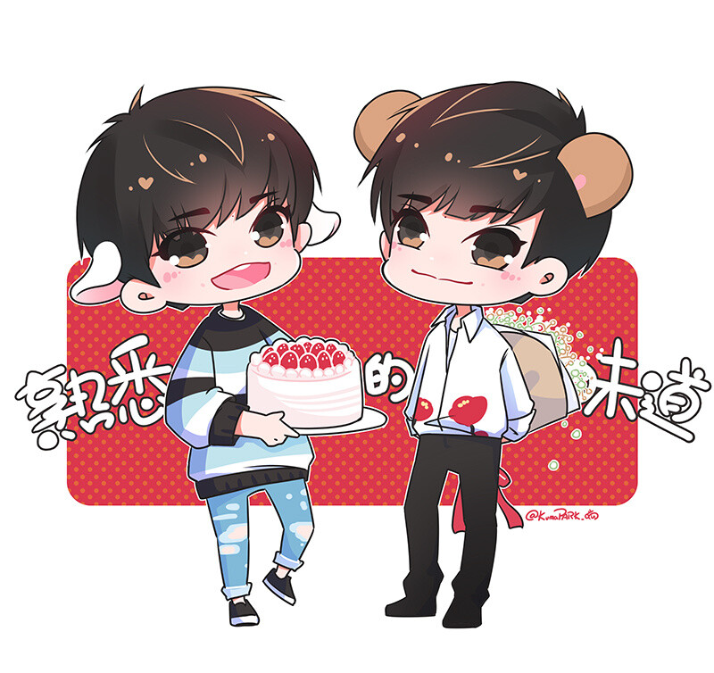 tfboys jackson 易烊千玺 cr.微博@KumaPARK_喵