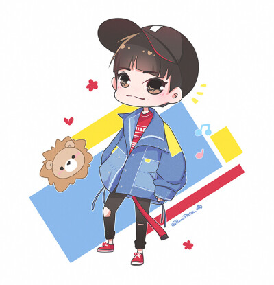 tfboys jackson 易烊千玺 cr.微博@KumaPARK_喵