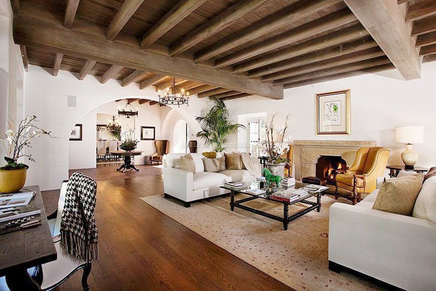 欧式乡村风格室内门洞装修设计效果图