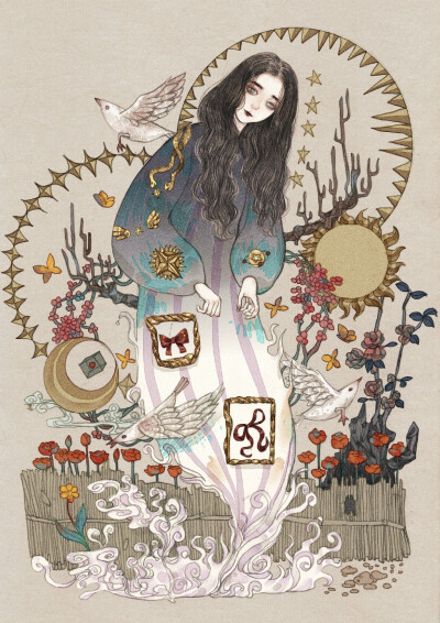 ［画手:芜意_］插画 手绘 唯美 壁纸