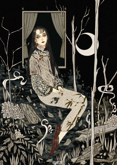 ［画手:芜意_］插画 手绘 唯美 壁纸