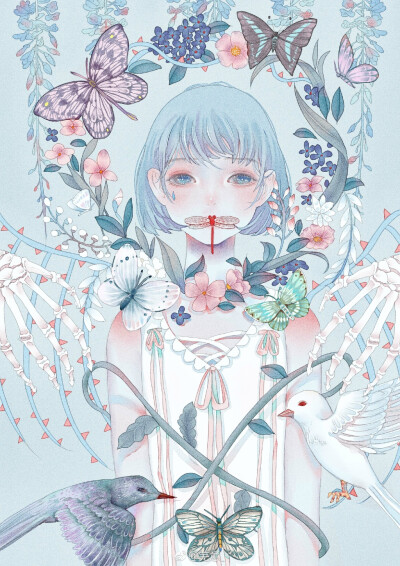 ［画手:芜意_］插画 手绘 唯美 壁纸