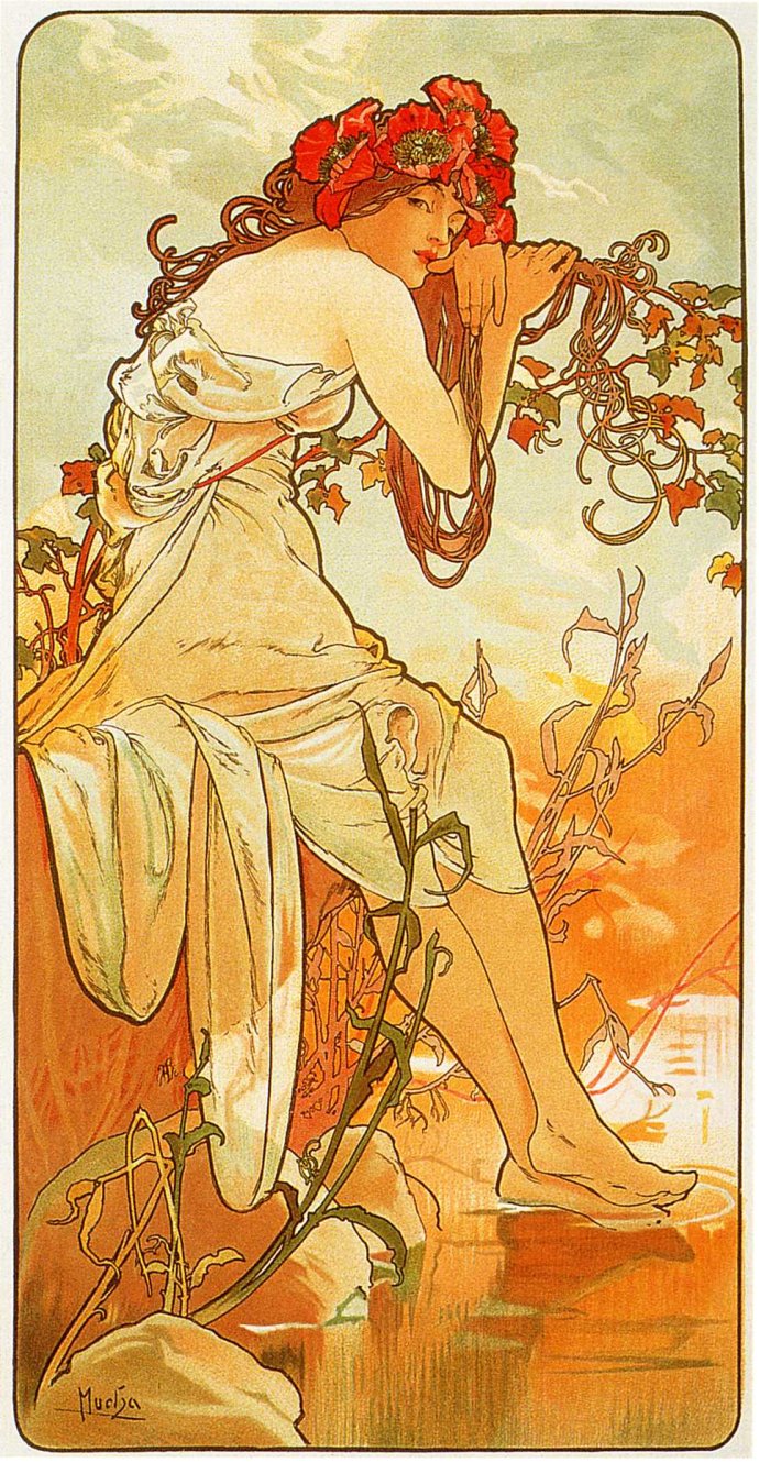 艺术大师 Alphonse.Mucha.阿尔方斯.穆夏.作品集 Ⅰ