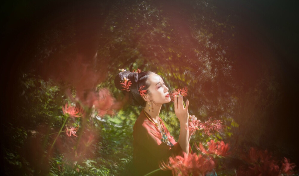 彼岸花.开一千年.落一千年.花叶永不相见.情不为因果.缘注定生死。