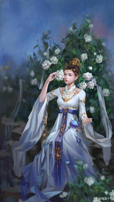 剑网三漫画插画七秀秀娘出处见水印