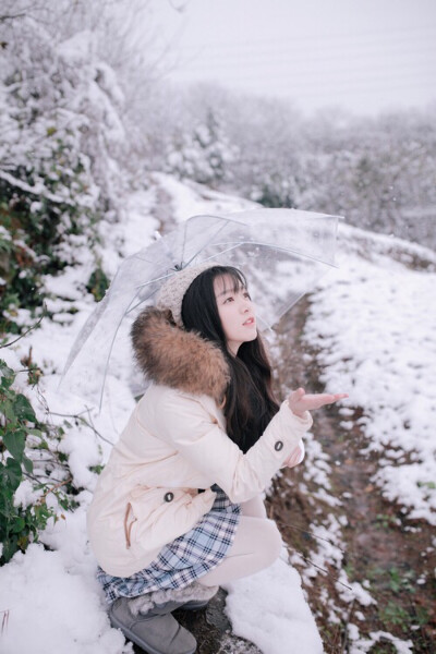 我住的城市从不下雪.就在你离开的这一年.天空莫名飘起了大雪