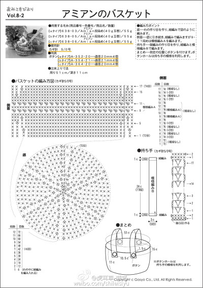 段染收纳篮，可以装零碎物件，估计每个爱做手作的姑娘们都不能缺~ 放些孩子的玩具，放在厨房，或是作为花盆外饰都是很不错选择。#编织图解 钩针 收纳篮 段染# ​​​​