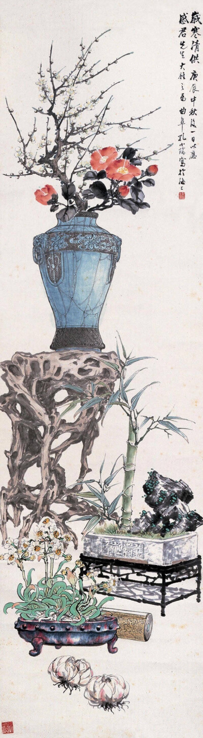 中国传统工笔博古画，是一种摹写古代器物形状的绘画，或用古器物图形装饰的工艺品，都称“博古”。博古画由来已久，北宋大观年间宋徽宗命人编绘宣和殿所藏古物，定为“博古图”。后人将图画在器物上，形成装饰的工艺…
