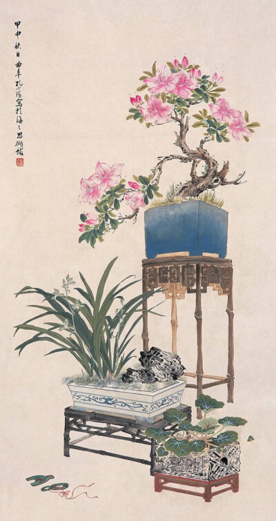 中国传统工笔博古画，是一种摹写古代器物形状的绘画，或用古器物图形装饰的工艺品，都称“博古”。博古画由来已久，北宋大观年间宋徽宗命人编绘宣和殿所藏古物，定为“博古图”。后人将图画在器物上，形成装饰的工艺…