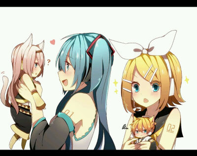 VOCALOID『猫猫可爱』
巡音luka 初音miku 镜音rin 镜音len