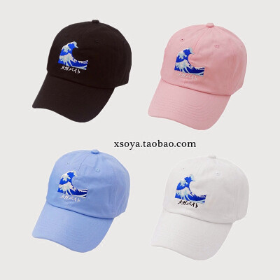 SOYA hat 独家刺绣WAVE海浪帽