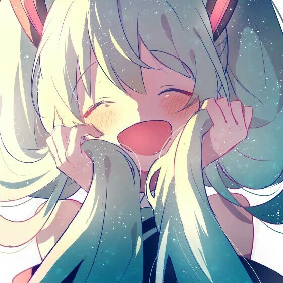 微笑 张嘴 可爱 初音未来 脸红 双马尾 卡哇伊 二次元动漫 虫子专属