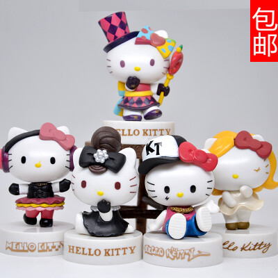 Hellokitty凯蒂猫汽车摆件车载饰品手办公仔蛋糕烘培装饰女生礼物