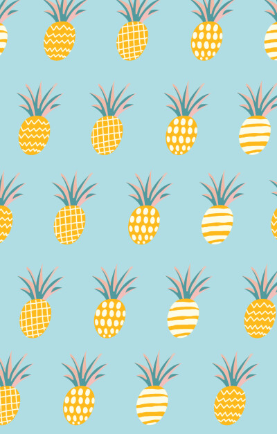 菠萝 壁纸 夏日