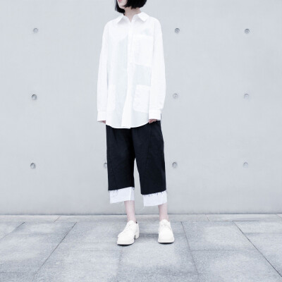 【THST15 selection】Y's风格 白色廓型后领设计细节衬衣