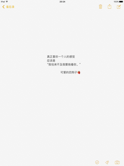 文字 备忘录@可爱的四狗子