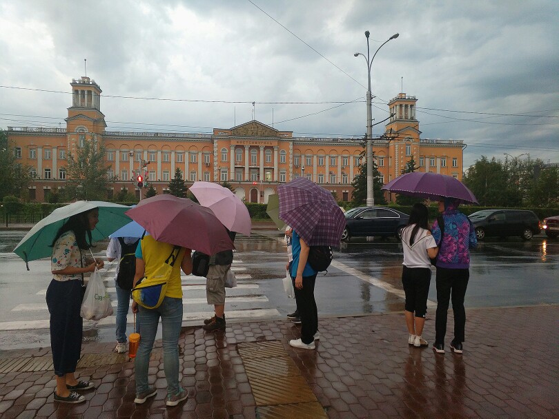 第一天就遇到了雨☔️